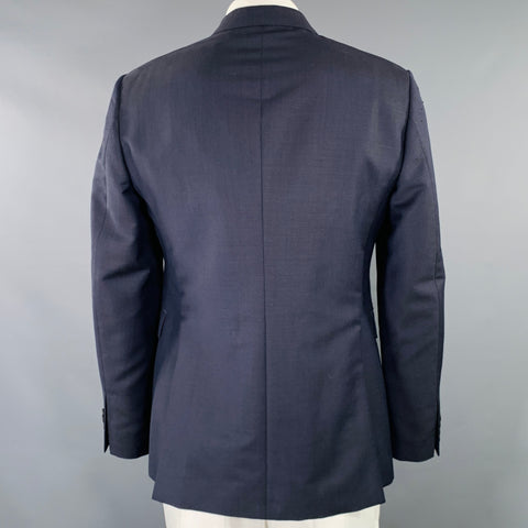 BURBERRY PRORSUM Size 44 Blue Indigo Double Breasted Sport Coat