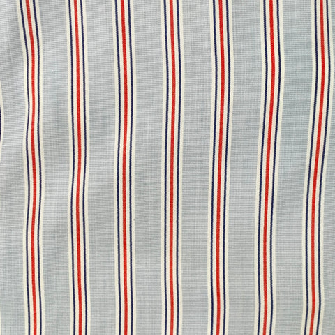 TURNBULL & ASSER Size L Blue Navy Red Stripe Cotton Long Sleeve Shirt
