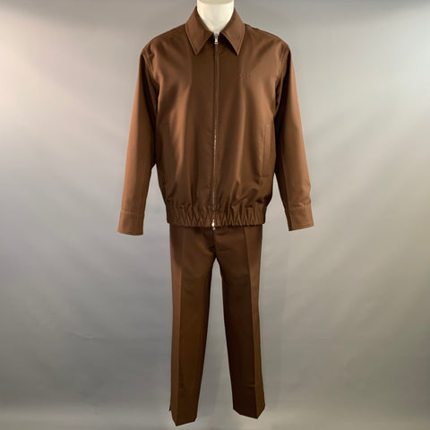 GUCCI Size 36 Brown Wool Zip Up Dress Pants