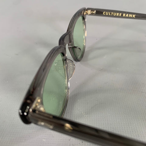 CULTURE BANK Grey Translucent Acetate Sunglasses