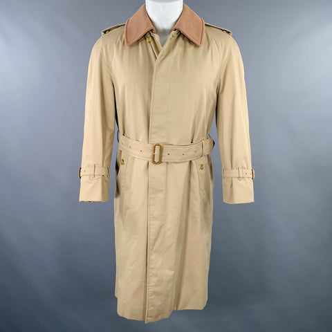 BURBERRYS Size M Beige Wool Cashmere Trench Coat