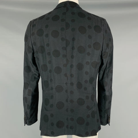 PS by PAUL SMITH Taille 40 Manteau de sport en viscose de coton à pois noirs