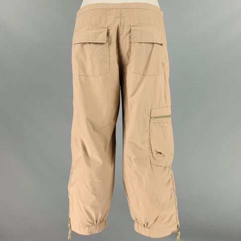 COP. COPAINE Size 6 Khaki Cotton Cropped Casual Pants