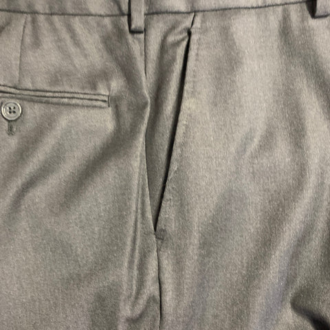 RALPH LAUREN Pantalon habillé droit en sergé de laine noir, taille 32