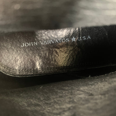 JOHN VARVATOS  U.S.A. Size 9.5 Brown Antique Leather Zip up heel Boots