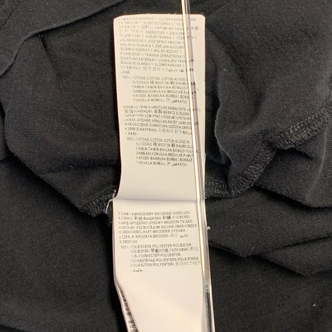 T-shirt sans manches en coton brodé noir et orange VERSUS by GIANNI VERSACE Taille XXL Amore Please