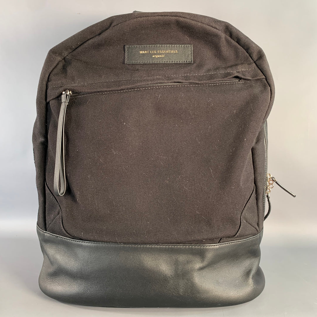 WANT LES ESSENTIELS DE LA VIE Black Nylon Backpack – Sui  display picture 3