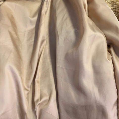 STAND STUDIO Taille XS Leah Manteau Teddy Beige en Polyester Fausse Fourrure à Boutons Pression