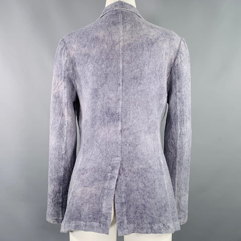 Y's by YOHJI YAMAMOTO Size S Grey Wool Marbled Snaps Jacket Blazer