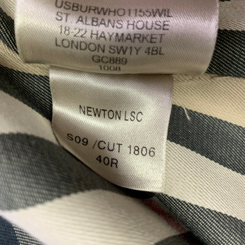 BURBERRY LONDON Size 40 Grey Cotton Blend Trench Coat