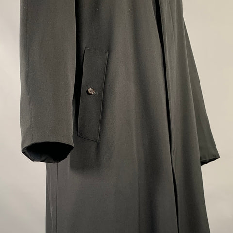 BURBERRY LONDON Size 44 Black Wool Raglan Coat