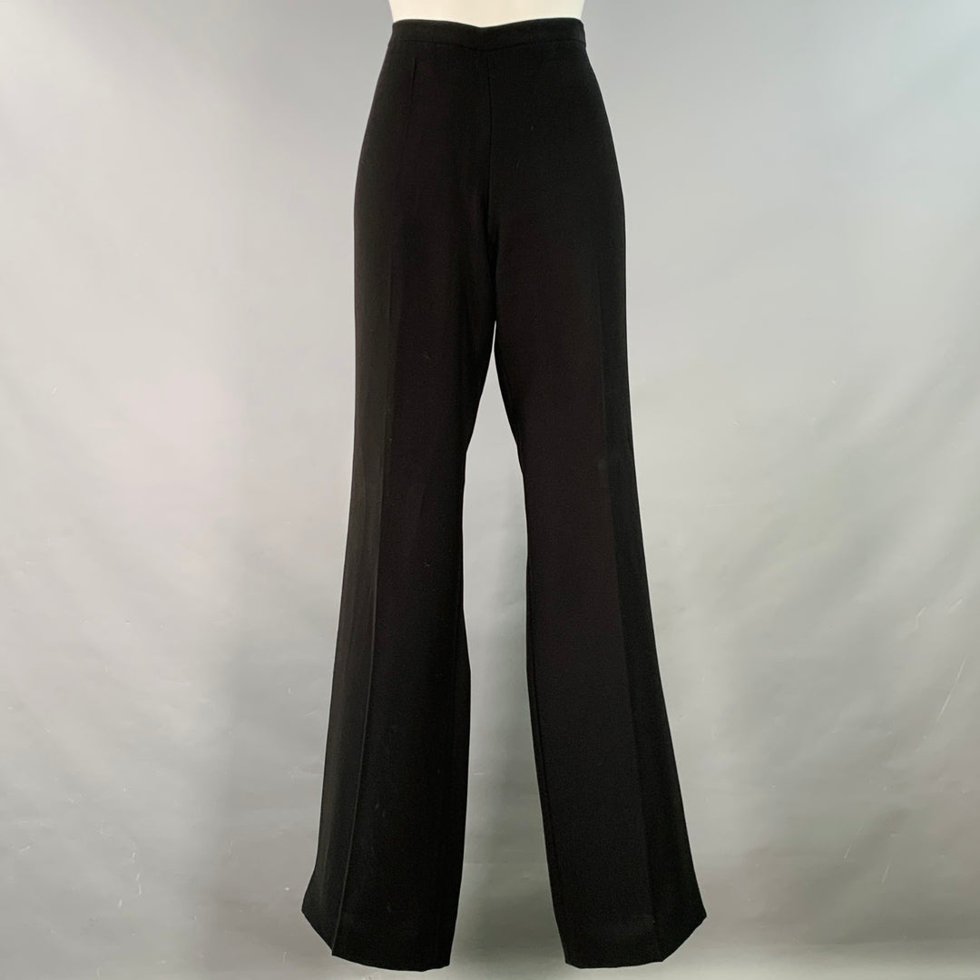 PRADA Size 8 Black Polyester Straight Side Zipper Dress Pants – Sui Generis  Designer Consignment