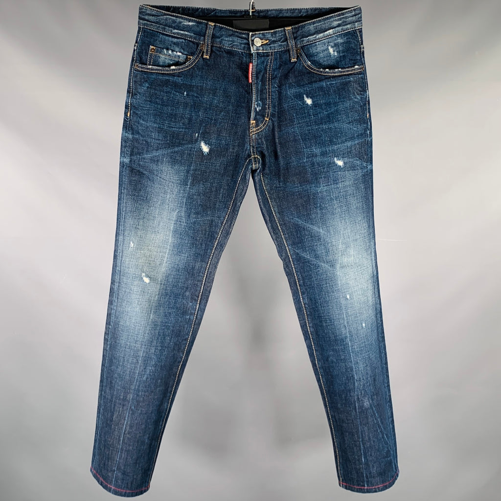 ル*5様 DSQUARED2 ディースクエアード MADE IN ITALY E Dsquared2 Blue Distressed Denim Shorts - Made In Italy | eBay