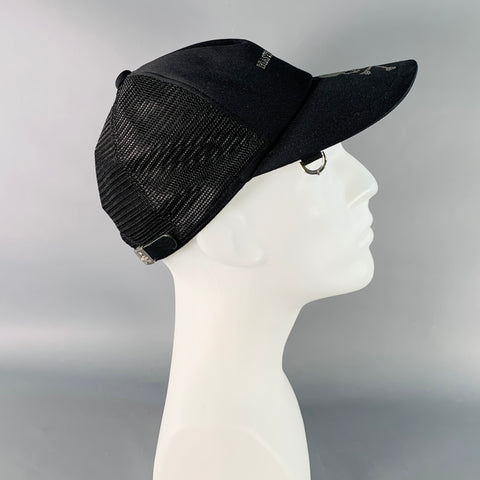 MASTERMIND JAPAN Size S Black Rhinestones Skull Polyester Baseball Cap Hat