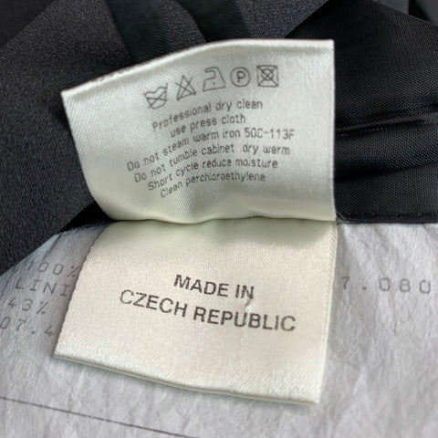 CALVIN KLEIN COLLECTION Size 44 Black Wool Notch Lapel Sport Coat
