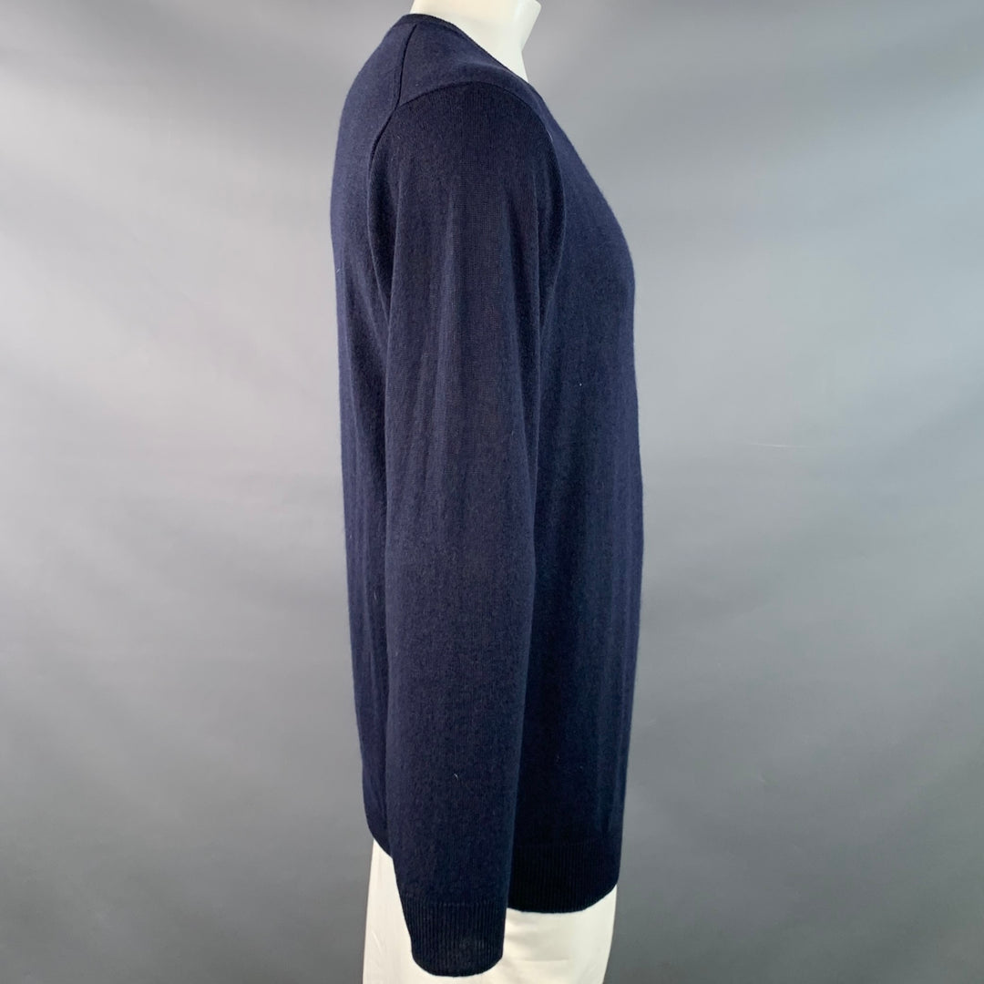RODD & GUNN Size XL Navy Knit Wool Cashmere Blend Crew Neck Sweater