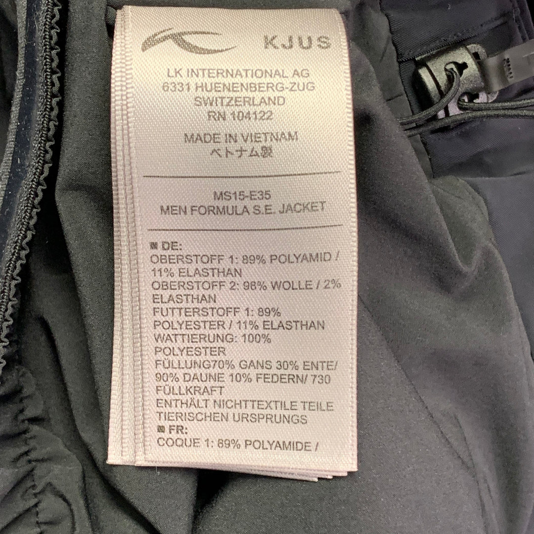 KJUS Size M Formula SE Black Polyamide Blend Hooded Ski Jacket