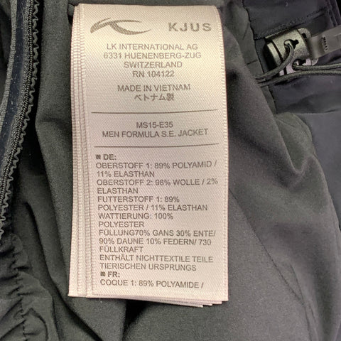 KJUS Size M Formula SE Black Polyamide Blend Hooded Ski Jacket