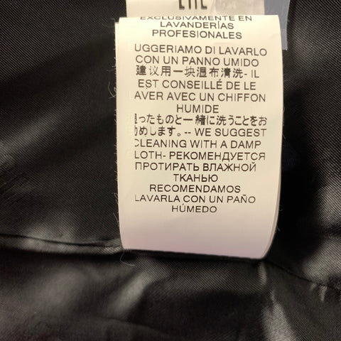 MSGM Size M Black Polyurethane Polyester Zip Up Vest
