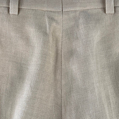 RALPH LAUREN Size L Beige Hemp Flat Front Dress Pants