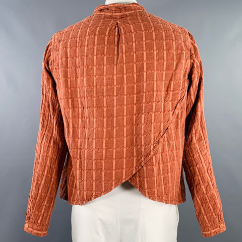 Veste TENDER CO. Taille L Carreaux Brique Coton Poches Plaquées