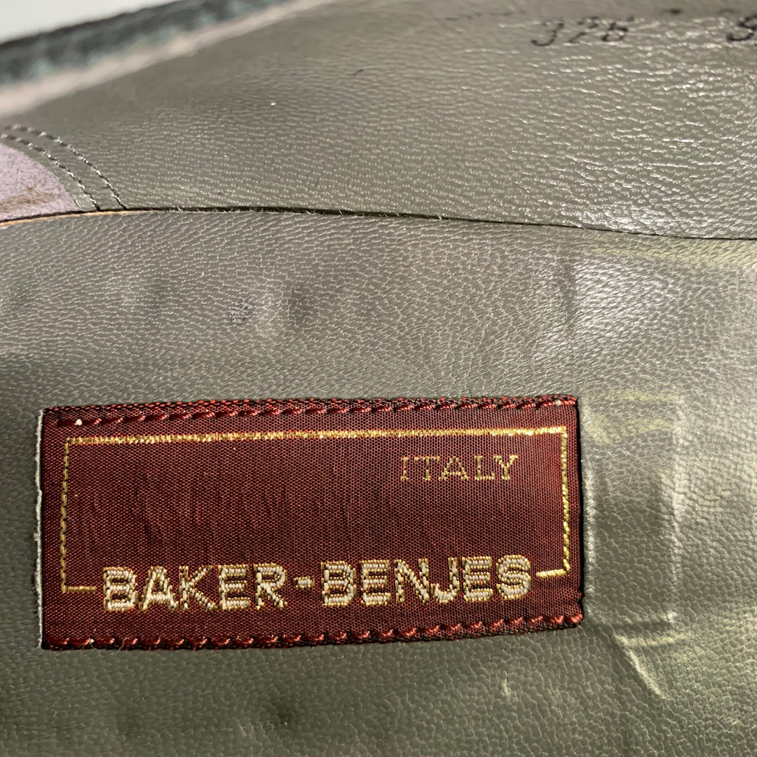 BAKER BENJES Size 9.5 Black Leather Ballet Loafers
