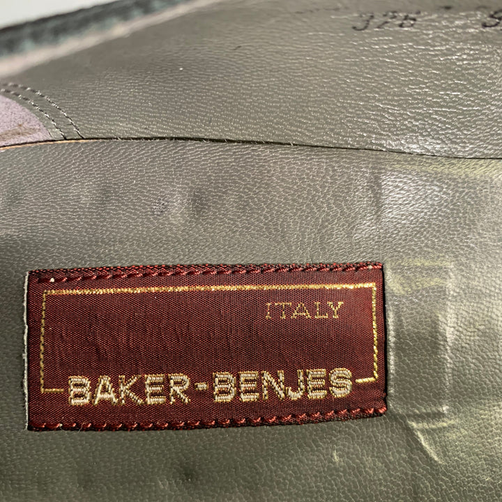 BAKER BENJES Size 9.5 Black Leather Ballet Loafers