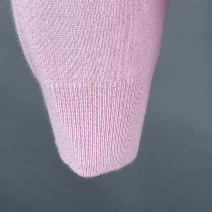 LORO PIANA Size M Purple Lavender Cashmere Crew Neck Sweater