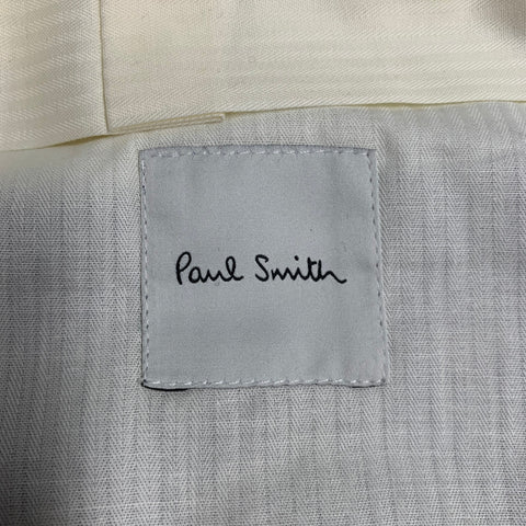 PAUL SMITH Size 40 Black Gold Heather Wool Notch Lapel Suit