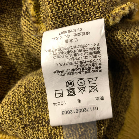 VISVIM FW2017 Size L Yellow Brown Knitted Wool Crew Neck Sweater