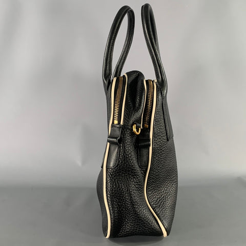 MARC JACOBS Size Black White Pebble Grain Leather Bags