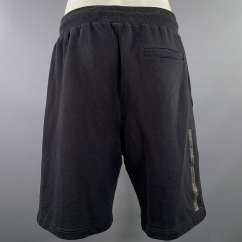 A-COLD-WALL Size M Black Solid Cotton Drawstring Shorts