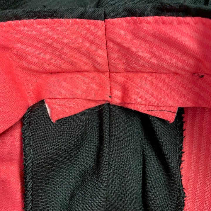 J. LINDEBERG Size 32 Black Wool Flat Front Dress Pants