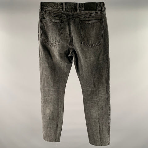 TAYLOR STITCH Size 31 Black Wash Cotton Straight Jeans