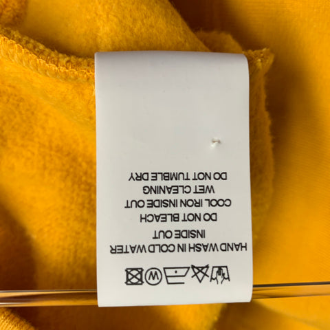 KATHARINE HAMNETT Taille M Pull en coton biologique imprimé jaune moutarde Vince