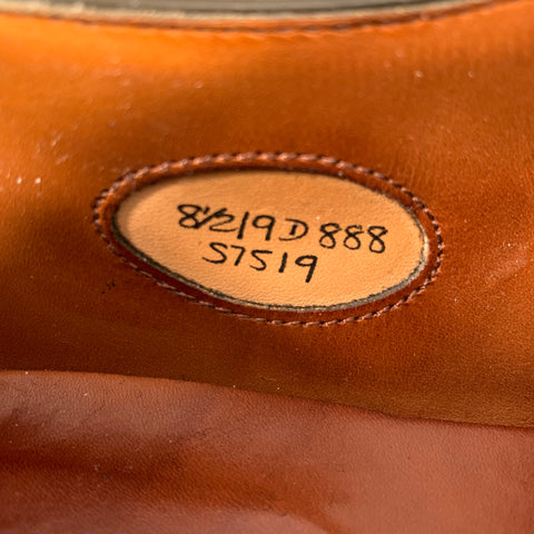 RALPH LAUREN Size 8.5 Brown Wingtip Leather Monk Strap Loafers