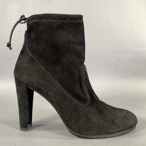 STUART WEITZMAN Size 9 Black Suede Chelsea Boots