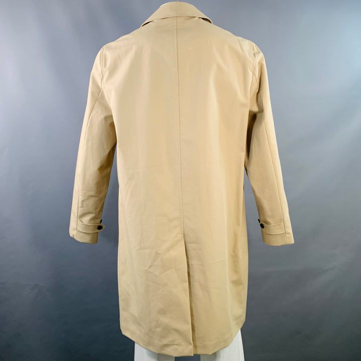 BROOKS BROTHERS Size XL Beige Cotton Trenchcoat