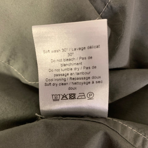 LEMAIRE Size S Grey Cotton Long Sleeve Shirt