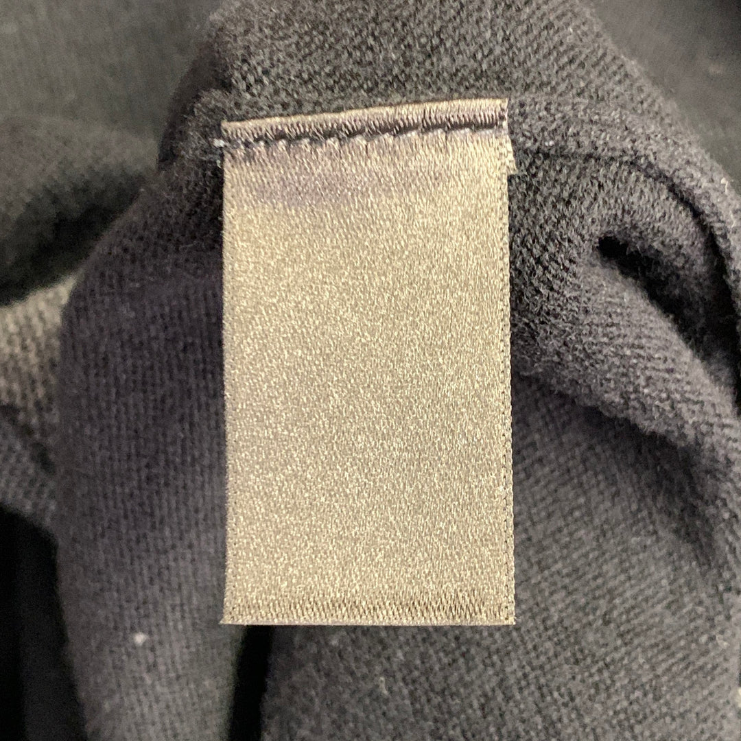 RAG & BONE Size M Black Grey Knit Wool Blend V-Neck Pullover