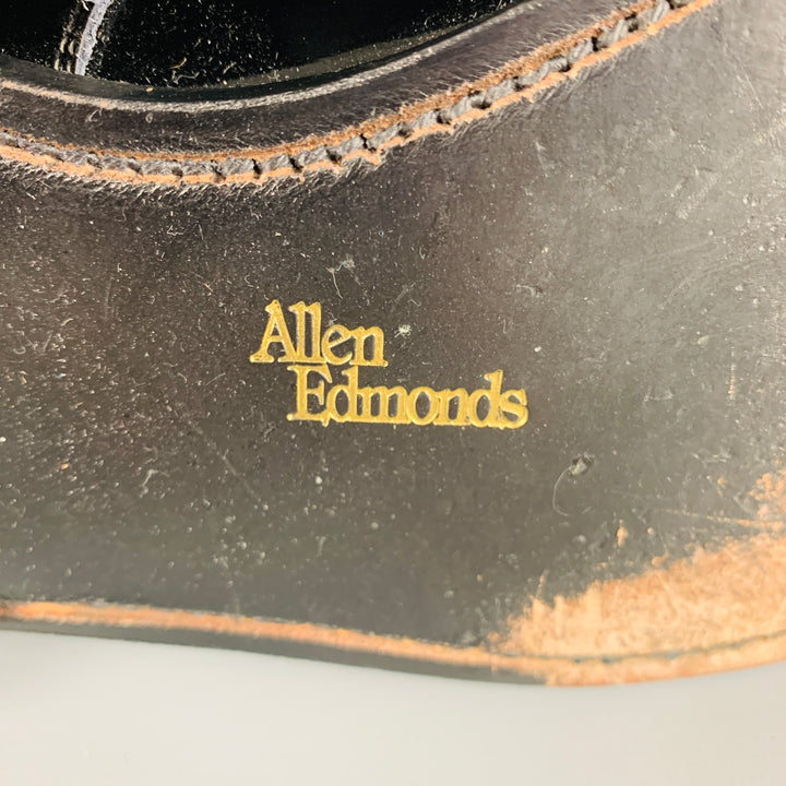 ALLEN EDMONDS Size 13 Black Patent Leather Lace-Up Shoes