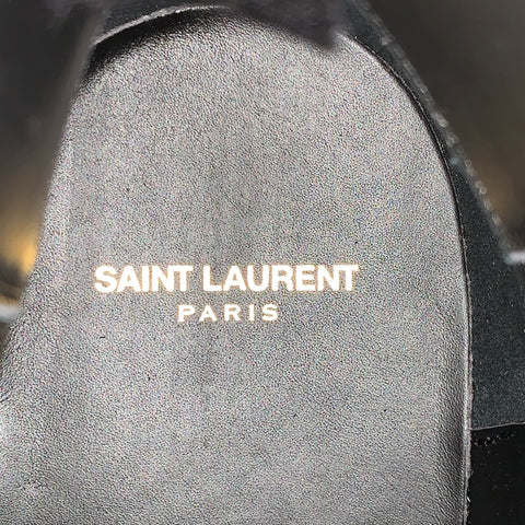 SAINT LAURENT Size 11.5 Black Leather Ankle Chelsea Boots