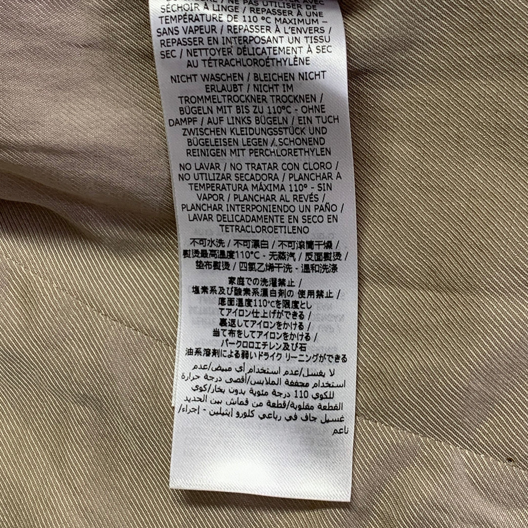 STELLA McCARTNEY Size 2 Metallic Gold Silver Polyamide Blend Jacquard Peak Lapel Pantsuit