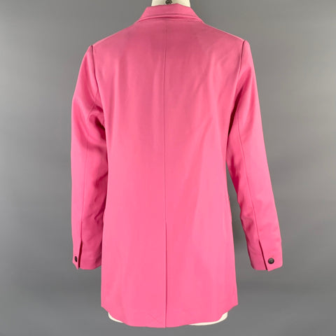 RAG & BONE Size M Pink Wool Notch Lapel Jacket
