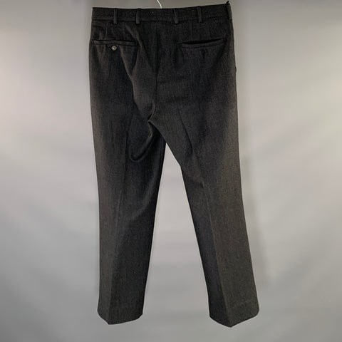 PRADA Size 32 Grey Wool Blend Flat Front Dress Pants