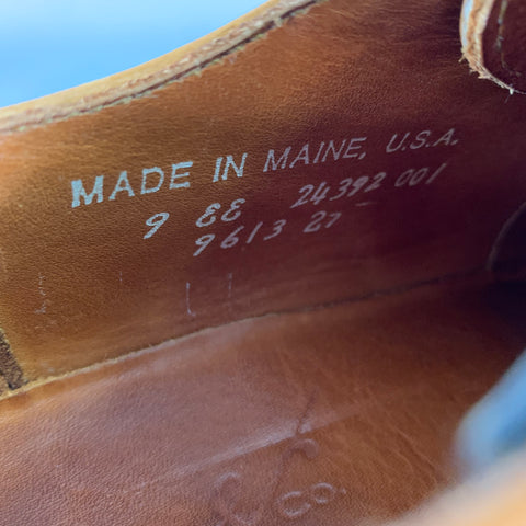 RANCOURT & CO. Size 9 Tan Caramel Leather Wingtip Lace Up Shoes