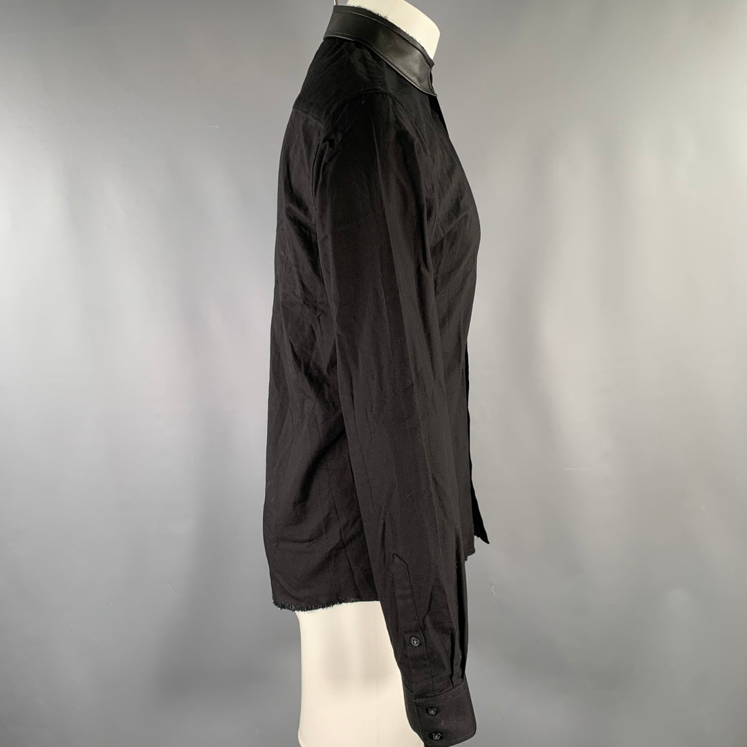 IRO Size S Black Cotton Long Sleeve Shirt