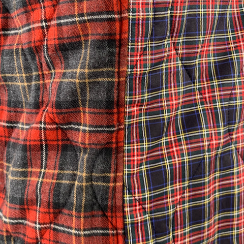 COMME des GARCONS HOMME Size XS Black Red Green Plaid Jacket