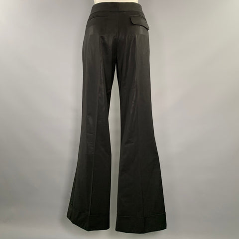 KAUFMAN FRANCO Size 30 Black Wool Blend Solid Relaxed fit Dress Pants