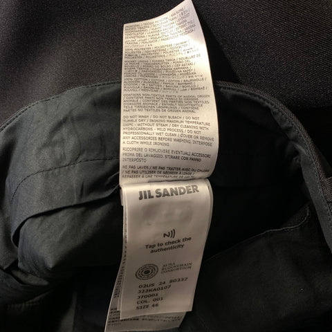 JIL SANDER Size 46 Black Polyester Tapered Dress Pants
